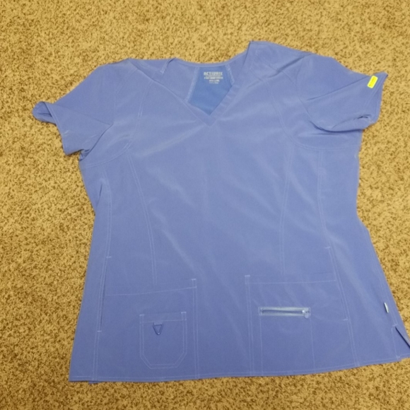 Med Couture Tops - 3XL Activate by Med Couture Ceil Blue Scrub Top